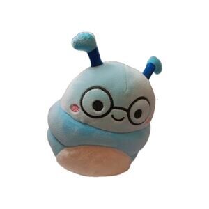 Squishmallow Cordelia Caterpillar Blue Fantasy Squad Glasses Plush
